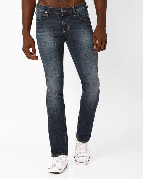 Buy Blue WRANGLER Skanders Low-Rise Slim Fit Jeans | AJIO
